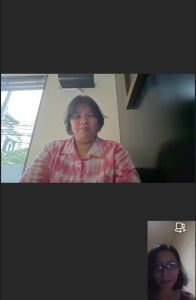 Teams Meeting Redaksi bersama Nanda Dwinta Sari (Direktur YKP)